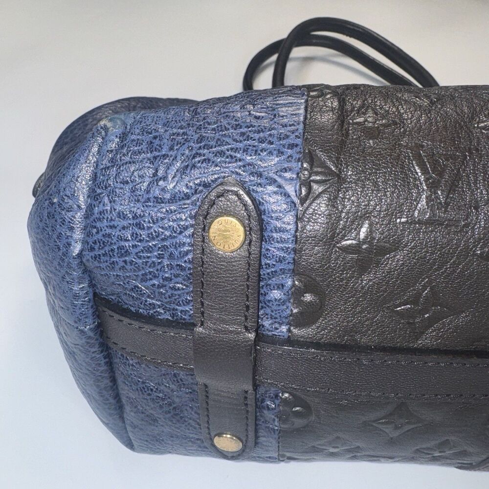 Louis Vuitton Marine Monogram Tri Color Leather Canvas Ltd Edition Blocks Tote - Picture 6 of 16